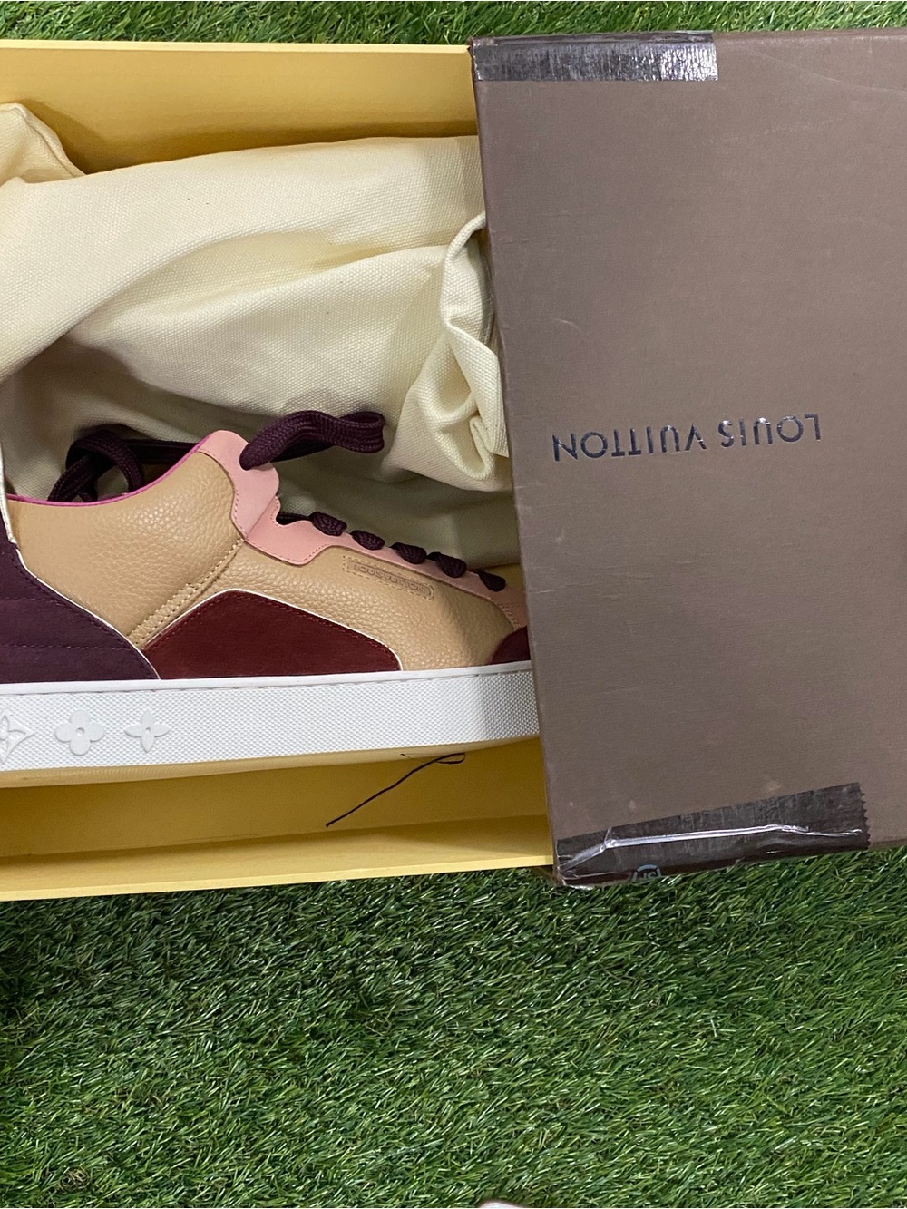 Louis Vuitton Kanye West Don Patchwork Multicolor Sneaker Rare - Picture 4 of 6